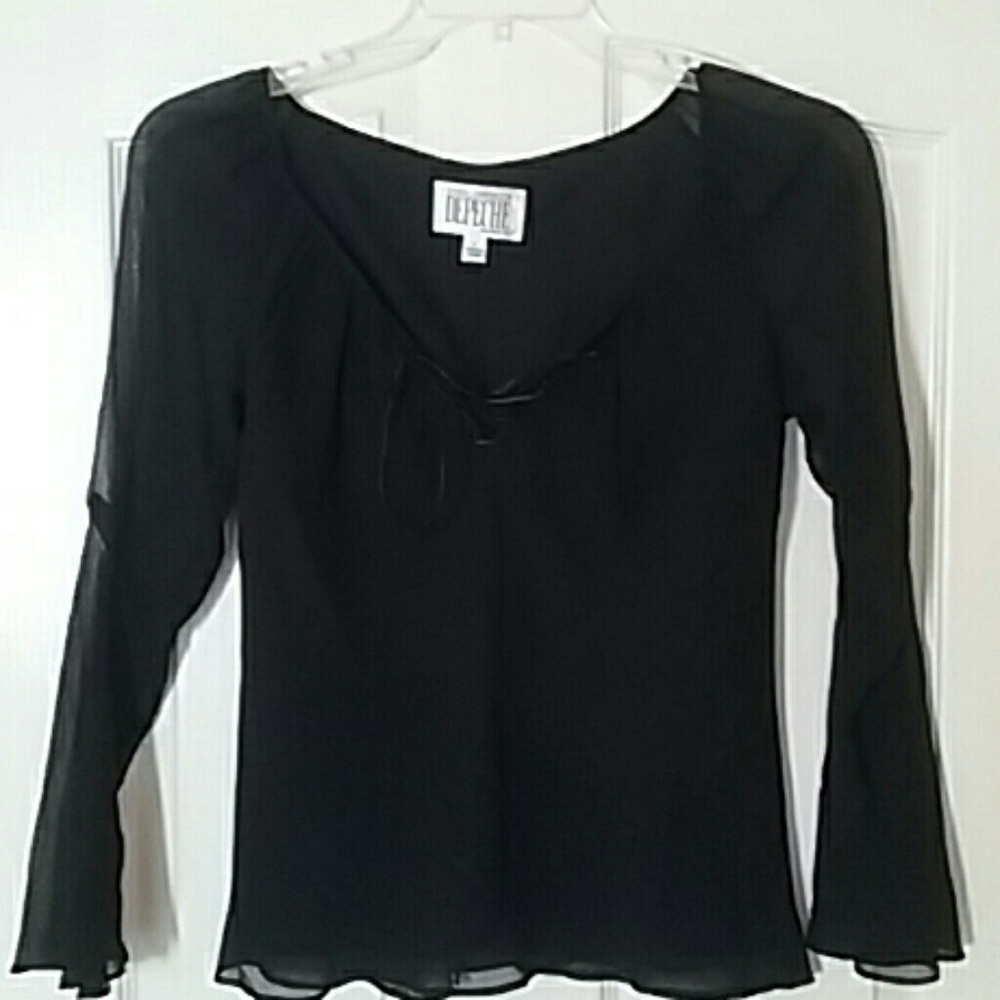 Dainty silk blouse